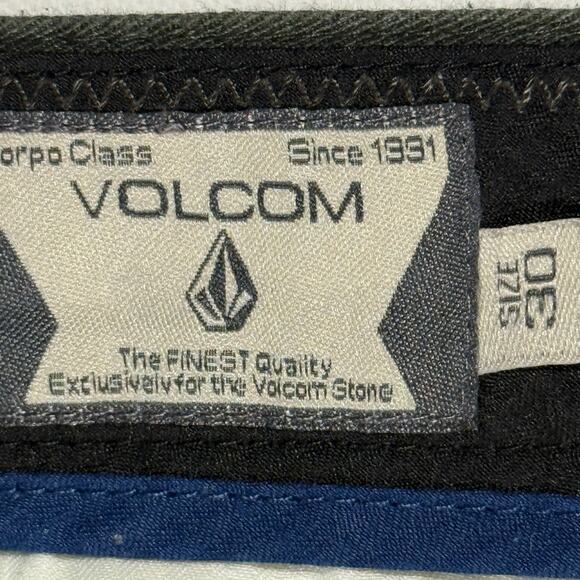 Volcom Gray Dress Pants Men's 30x30 Straight Leg Modern Fit Casual Work - Picture 4 of 11